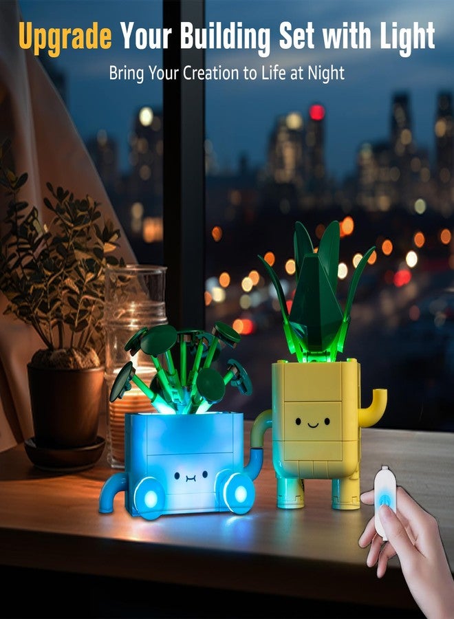 BrickSoul Upgrade Light Kit for Lego 10349 Happy Plants Building Set | with ON/Off & Dimmer Switch & Hidden Cable Tech | Easy Install Lighting Set (10349 Set NOT Included) - Image 5